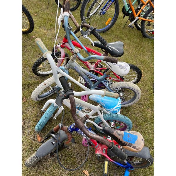 four kids boys bikes