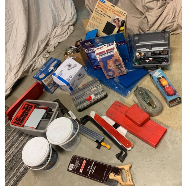 Tools, Hardware, and Accessories Including Dremel Toolkit
