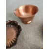 Image 7 : Copper Decor: Taper Candle Holders 4" Diameter, Candle Snuffer, Small Trinket Dishes and Bowls