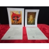 Image 1 : Marcus Glenn - Keys to the Soul (red) 12"x10" & Csaba Markus - Kapricianna 12"x9"