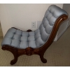 Image 5 : Victorian Mahogany Slipper Chair w/ Cabriole Style Legs 16x26x27 Stunning