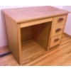 Image 2 : Twin Wood Bed Frame With Turned Details and Matching Wood Desk With Drawers