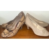 Image 3 : Vintage 1970s Kicks - Ladies Footwear Size 6.5-7 - Genuine Python Skin Assorted Leathers 