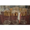 Image 6 : 18 Clear Glass Canning Jars and Lids/Caps Bundle
