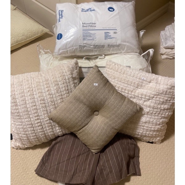 Assorted Luxury Linens - Pillows Throws & More