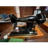 Image 1 : Antique Singer 15J electric sewing machine in amazing condition with all accessories and wooden cari