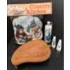 Exquisite Taste Decor - Gorgeous Folding Wooden Tray, Fine China Salt & Pepper Shakers and More 
