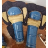 Image 5 : Vintage Ice Hockey Equipment Including Gloves, Pads, and Blades
