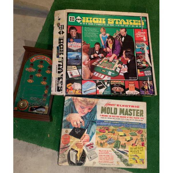 Vintage Gaming Collection - Hig Stakes, Mold Masters, Slingin Slot 