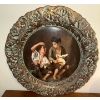 Image 1 : Vintage Martin Hand Painted Porcelain Art Plate 17"Diameter 