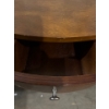 Image 3 : Half Moon Side Table (36W, 30T) & Lovely Vintage Wooden Desk (42W, 21D, 31T) 