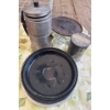 Image 6 : Camping Supplies w/ Cast Iron Pan Mini Grill & More