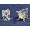 Image 1 : Swarovski Crystal Pig 2 inch H and Elephant 2.25 inch H