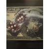 Image 2 : Michael Godard $100 Dollar Bill With Dice Framed Textured Print In Black Solid Frame 20" X 11" 