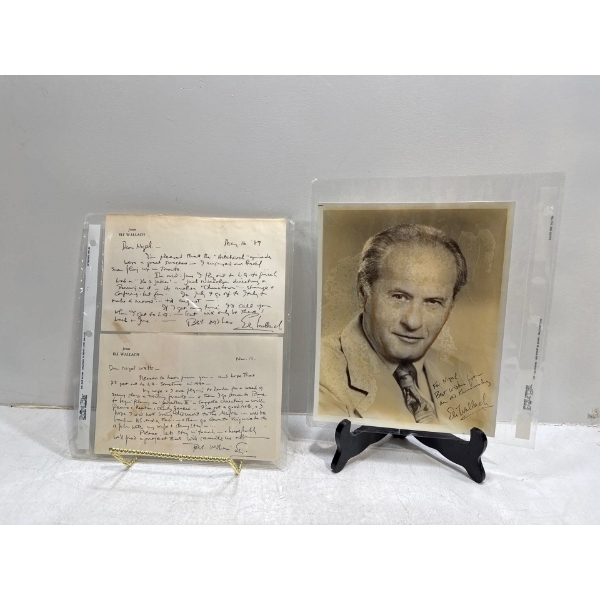 Headshot & Letter Written and Signed by Eli Wallach