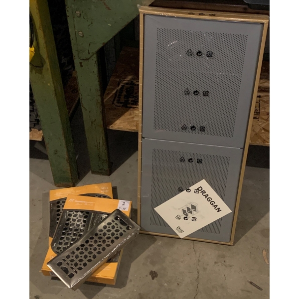 New Metal Vent Covers w/ Ikea Roll Cart