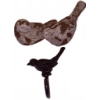 Image 5 : Decorative Home Lot: Metal Bird Figures, Birdhouse, Oil Lamp, Painted Window