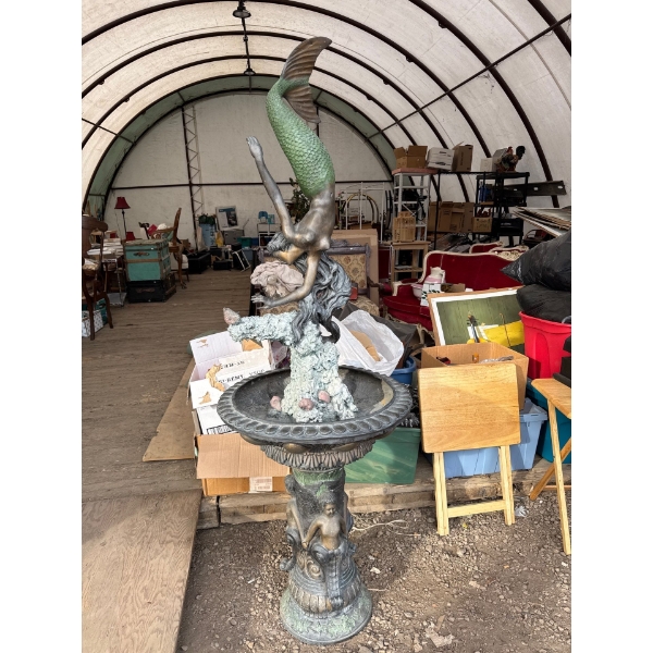 Brass Or Copper Mermaid Water Fountain