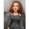 Image 3 : Gothic Candle Holders w/ Porcelain 'Vixens of the Underworld' Gothic Angel Tree Topper Doll - 18T 