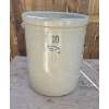 Image 1 : 10-Gallon Vintage Medalta Crock with Fallon Markings