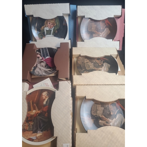 Collection of Plates Including: "The Ship Builder"