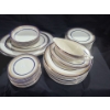 Image 4 : Royal Myotts Crown Dinnerware "The Crowning":  Platter 16 X 13, Plates, Tureens, Teacups, Gravy Boat