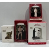 Image 1 : Star Wars - Princess Leia, Master Yoda, Luke Skywalker, Royal or Rebel Hallmark Ornaments