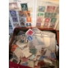 Image 3 : Souvenir Felt Flags w/ Vintage Worldwide Stamp Assortment 