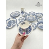 Image 4 : Set Of Churchill "The Brook Blue" Ceramic dinnerware , Made In Staffordshire England , 