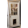 Image 2 : Well Loved Exterior Door w/ Jam & Dog Door Cut Out