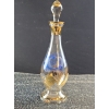 Image 6 : Hand Painted Czech Glass Decanter and 6 Glasses with Gold Trim