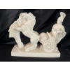 Image 3 : A. Santini's Stlye Art Sculpture 11L w/ Pair Of Lion Head Pediment Applique