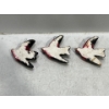 Image 2 : Chalk Birds, Set of Three Red/Black Flying Birds