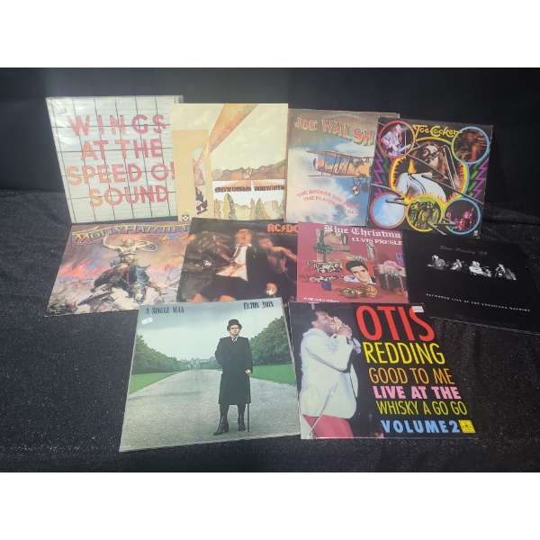 Assorted Records, Various Genres: Stevie Wonder, Joe Cocker, Elvis Presley, Otis Redding and More!