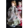 Image 2 : Assorted Porcelain Dolls: Tallest- Centre Doll w/ Brown Hair 20 T
