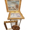 Image 1 : Two Framed Artworks: German Winter Scene and HG Plumb “Five Sense Kitten”