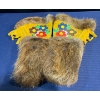 Image 1 : Hand Crafted Mitts made of Beaver and Deer with Beadwork