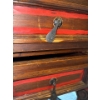 Image 9 : Large Solid Antique Wooden Desk and Chair, Slight Damage w/ Middle Drawer - 71W, 23D, 31T
