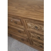 Image 2 : Morissette & Frere 9 Drawer Wooden Dresser 68 X 20 X 32, Small Corner Shelf Included