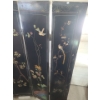 Image 15 : Two Asian Story Painted Panel Room Dividers- Each Divider: 60 W, 72 T- Designs on Both Sides 