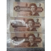 Image 6 : 5x 1986 Canadian $2 Bills/3117168/8871425/8706351/0835661/1811360