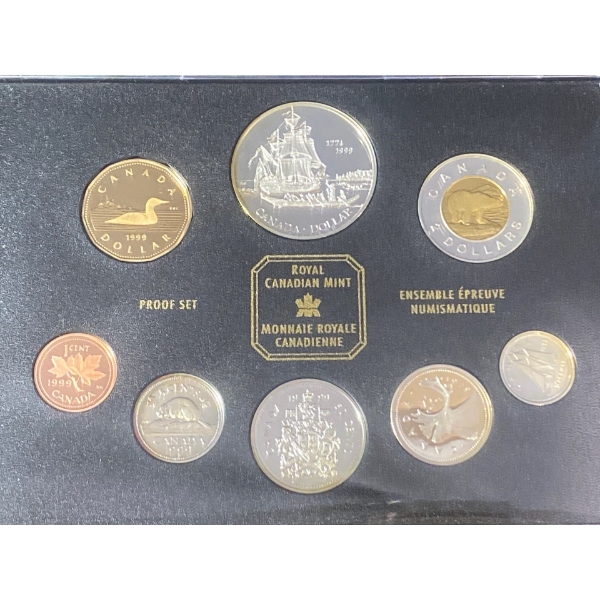 1999 Proof Coin Set 92.5% Silver 66.46 Grams