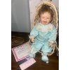 Image 2 : Happiness is... & Ashton Drake Galleries Dolls w/ Antique Baby Walker ( Not Permitted For Use) 