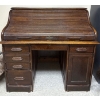 Victorian Oak Roll Top Desk 48W x 31D x 46T
