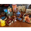 Image 1 : Collection of Disney figures from Aladdin Coca-Cola, serving tray and a selection of vintage tins