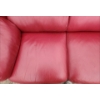 Image 6 : Red Leather Loveseat- Great Condition! 67"W x 40"D x 35"H