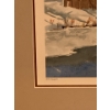 Image 3 : Fiv Lemke Watercolor Winter Landscape Art 17x12