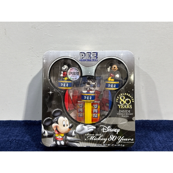 Disney Pez Mickey Mouse 80 Years Collection in Original Tin