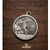 Image 2 : Double-Sided Silver Pendant Featuring Archangel Michael and Paratrooper Scenes
