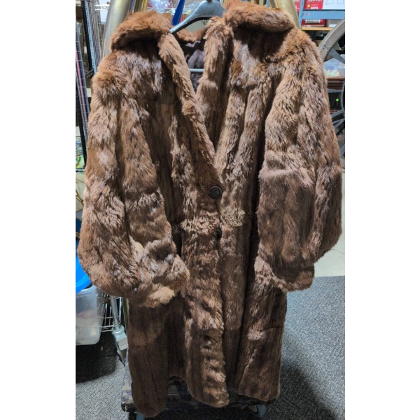 Brown Full-Length Fur Coat 